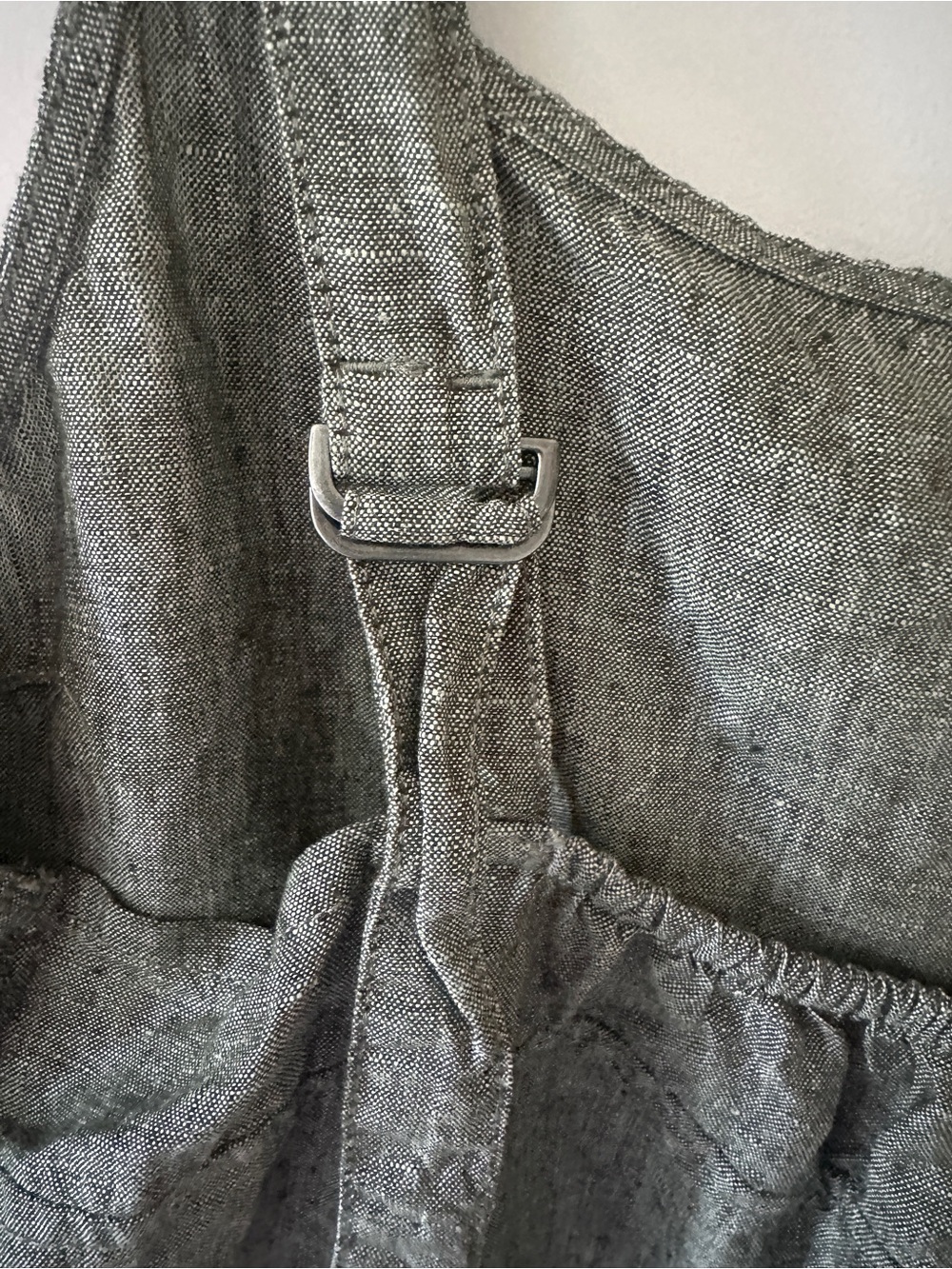 Athleta Olive Green Linen Tank Top - Picture 3 of 4